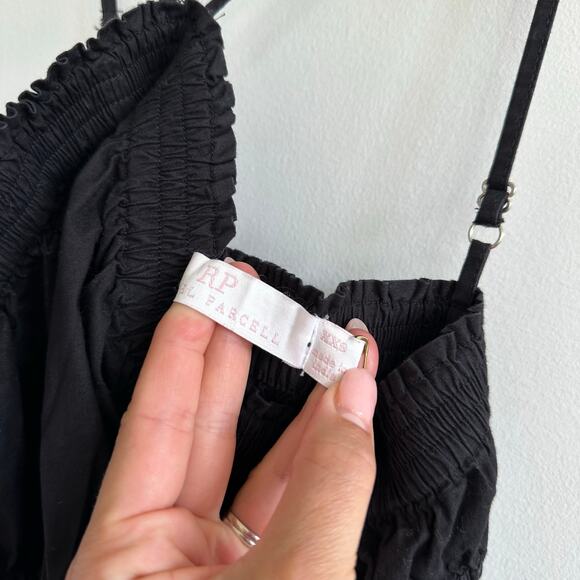 Rachel Parcell Halter Poplin Midi Dress Black XXS - Picture 6 of 8